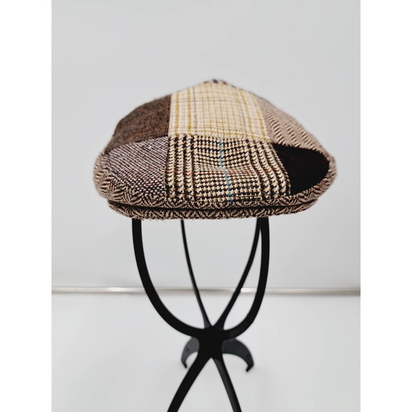 NWOT Baby Rattle Mixed Plaid Herringbone Newsboy cap 12-24 Months - Picture 3 of 9